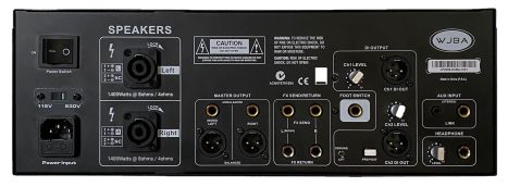 WJBA 2800 Watt Twin DI Bass Guitar Amplifier - Image 3