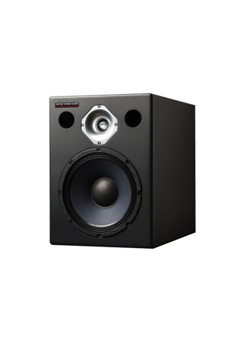 Wayne Jones Audio 1x10 2-way 650 watt recording studio monitors with rear mounted control panel.